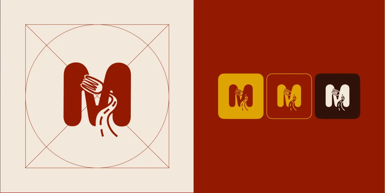 Miles&Meals logo design