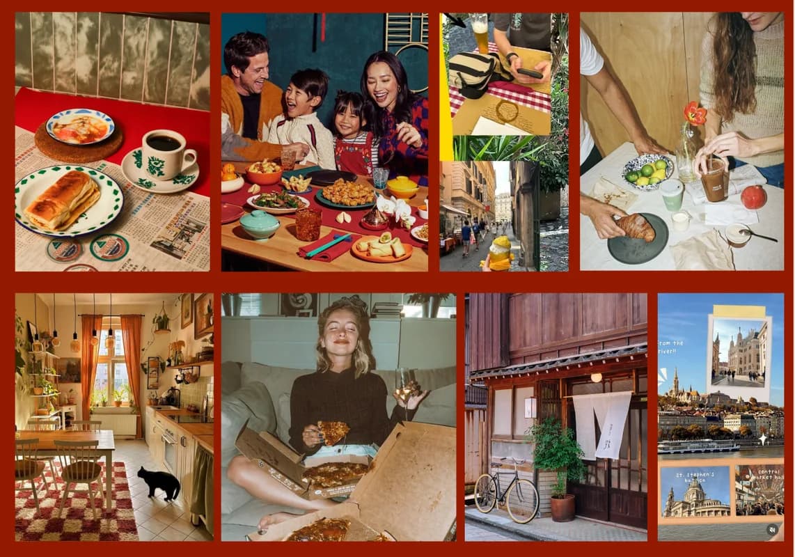 Miles&Meals moodboard